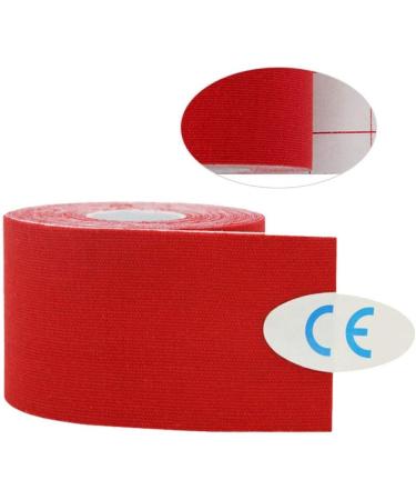 Muscle Tape 5cm*5m Cotton Strain Waterproof Kinesiology Tape Roll Ktapes Kinesiology Tape(Red) - Buy Online on GoSupps.com