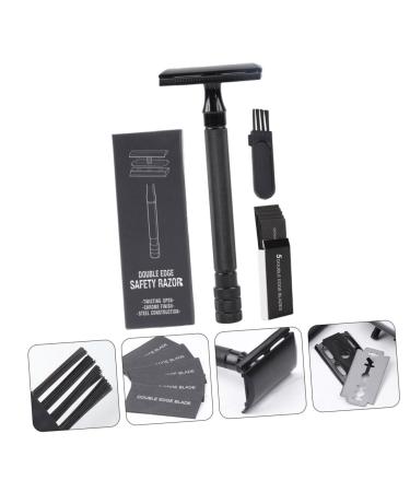 Buy MAGICLULU Manual Shaver Set | Reusable Double Edge Razor for Face & Beard Shaving - Old Style Metal Cutter - Buy Online on GoSupps.com