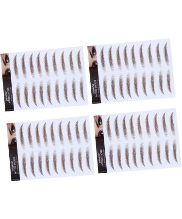 FOMIYES 12 Pcs Eyebrow Stickers Makeup Stickers Eyebrow Shape Stickers Imitation Eyebrow Semi-permanent Tool - Buy Online on GoSupps.com