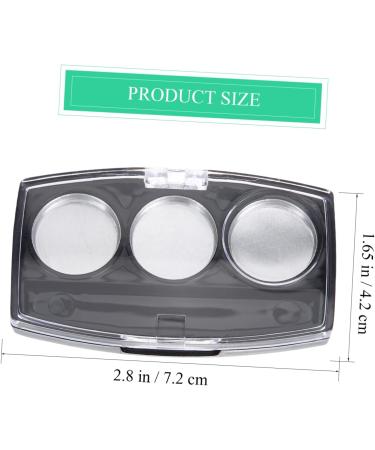 FOMIYES 20 Pcs Highlighters Empty Eyeshadow Containers Empty Eyeshadow Pallet Makeup Palette up Make up Blackx2pcs 7.2x4.2cmx2pcs - Buy Online on GoSupps.com