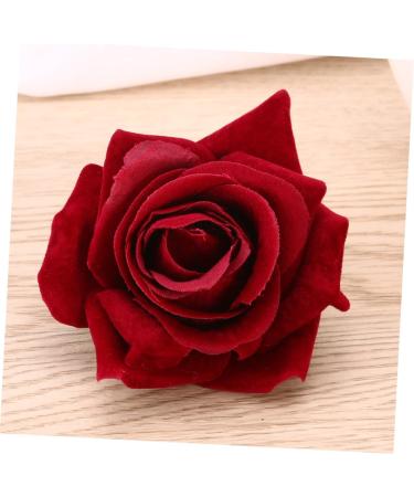 VALICLUD 2 1 rose flower hair clip rose flower hair pins Rose Flower Hair Comb Rose Hair Clip mexican hair accessories Rose Flower Hairpin rose pin bohemian wedding suit bridegroom Rosso - Buy Online on GoSupps.com