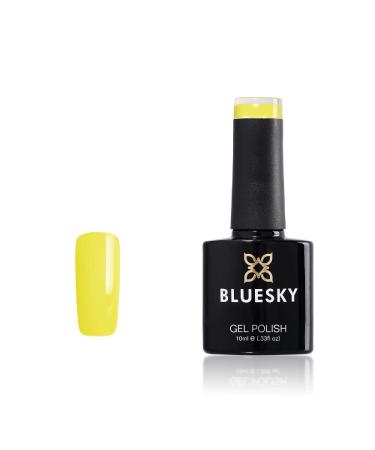 Bluesky Gel Nail Polish Calinda SS1901 Lemon Yellow Long Lasting Chip Resistant 10 ml (Requires Drying Under UV LED Lamp)
