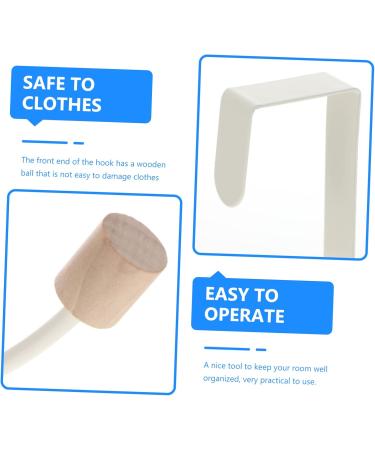 Cabilock 2pcs Dual-Hook Clothes Hanger Behind Clothing Storage Back Creative Towel Cabinet Punch- Coat - Buy Online on GoSupps.com