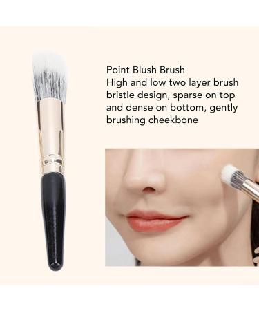 Small Makeup Brush Set - 9Pcs Travel-Friendly Fiber Brushes for Easy Powder Application (Black - Buy Online on GoSupps.com