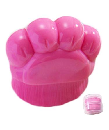 Sunscreen Brush for Kids Cat Paw Sunscreen Applicator Suntan Lotion Brush Ergonomic Sunblock Brush Set Sun Cream Applier Skin-Safe Sunscreen Applier for Children Hot Pink