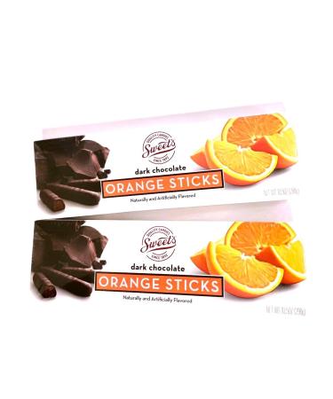 Sweet's dark chocolate orange sticks 10.5 ounce (pack of 2) - Buy Online on GoSupps.com