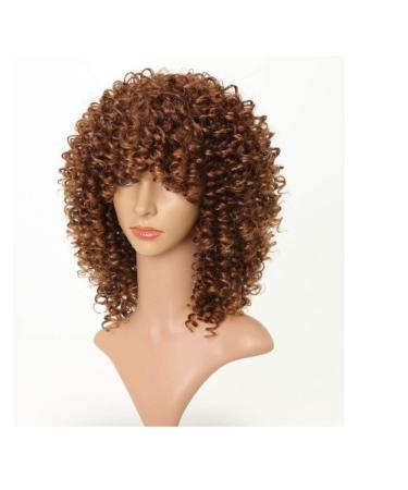 Buy BGHJUE Brown Curly Synthetic Wig - Short Gray Pixie Cut for Women | Human Hair Blend - International Shipping Available - Buy Online on GoSupps.com