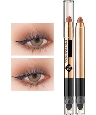 2 Pcs Shadow Pencil Pen Waterproof Long Lasting Eyeshadow Stick for Women Girls 2 in 1 | Waterproof Eyeshadow Stick Easily Freshen Up Makeup Keep You Beautiful All The Time Milk Tea Brown Fovolat 2 Pcs 03#milk Tea Brown - Buy Online on GoSupps.com