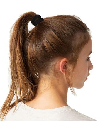 Manshui 100Pcs Black Hair Ties for Women - Large Seamless Elastic Ponytail Holders for Thick Hair - Cotton Stretch Hair Ties for Heavy Hair (Black) - Buy Online on GoSupps.com