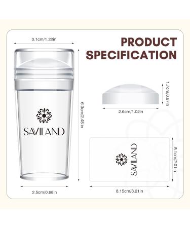 Saviland Nail Stamp Set - French Nail Art Stamper Kit with Silicone Tools for DIY Manicure - Perfect for Nail Polish & Tips - Buy Online on GoSupps.com