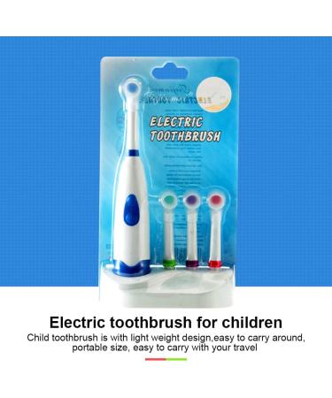 5-Set Rotating Electric Toothbrush for Kids - Battery-Operated 4 Interchangeable Heads Multicolored Oral Hygiene Solution for Toddlers & Babies - Buy Online on GoSupps.com