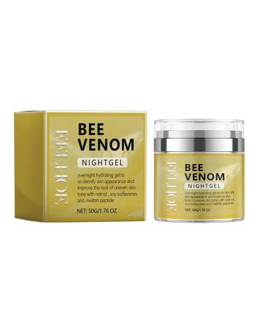 Anti-Aging Bee Venom Facial Gel Moisturizer Anti-Wrinkle Cream Firming Face Cream Facial Moisturizer with Collagen and Hyaluronic Acid Anti-Wrinkle Reduce Fine Lines