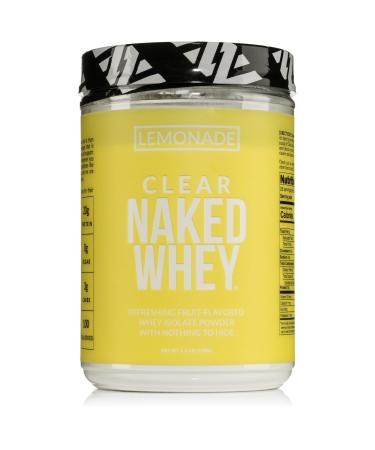 Naked Clear Whey Protein Isolate Lemonade Protein Powder Isolate No Gmos Or Artificial Sweeteners Gluten-Free Soy-Free - 28 Servings