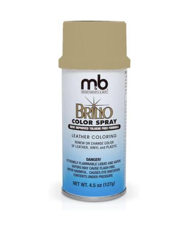 Shoe Dye Colouring Sprays - Spray Dye for Footwear Leather Vinyl and Upholstery - Re-Colour Shoes Bags Upholstery and Leather Products (Bark)