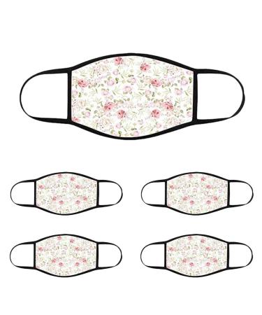5 Pack Activated Carbon Filter 5 Layers Replaceable Anti Haze Filters Protective Mouth Filter for Outdoor Neck Warmer UV Protection Breathable Windproof Black
