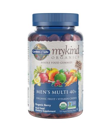 Garden of Life MyKind Organics Men's Multi 40+ Organic Berry 120 Vegan Gummy Drops