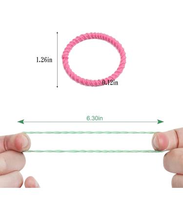100Pcs Hair Bobbles for Girls Baby | Elastic Hair Ties Ponytail Holders | Small Seamless Hairbands for Toddlers & Kids - Buy Online on GoSupps.com