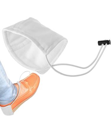 Shoe Heel Guard Covers | Plush Lined Protectors for Men & Women | Wear Resistant Heel Pads for Flats & Wedges | Reusable Comfort Accessories | White - Buy Online on GoSupps.com