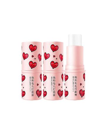 HJFCY 2023 New Magical Pore Eraser Waterproof Face Primer Stick  Blur Stick Primer for Face  Invisible Pore Primer Stick  Hydrating Primer Face Shimmer Stick  Primer Stick Face Makeup (3PC)