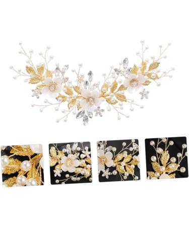Didiseaon Rhinestone Pearl Hair Comb Pearl Barrettes for Women Crystal Hair Clips Womens Hair Clips Pearl Hair Pin Flower Headpiece Crystal Hair Comb Tiara White Bride Accessories Wedding - Buy Online on GoSupps.com