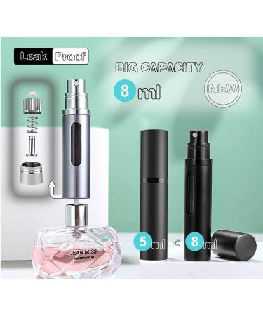 Perfume Atomizer Bottle, SixTmoon Portable Mini Refillable Empty Perfume Spray Sprayer, Leak Proof TSA Approved Cologne Sprayer for Travel Men Women, 8ml Grey - Buy Online on GoSupps.com