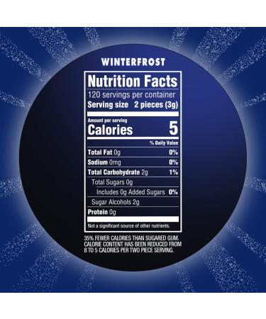 ECLIPSE Winterfrost Sugarfree Gum - 60 Count (Pack of 4) - Freshen Your Breath Anytime - Buy Online on GoSupps.com