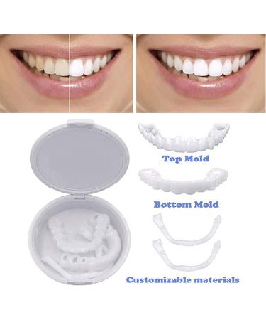 Denture Teeth Snap On Veneers for Men and Women - Temporary Fake Teeth for Confident Smile (2 Pcs) - Buy Online on GoSupps.com