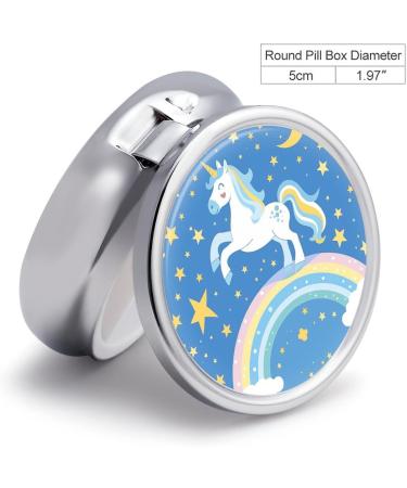 Portable Rainbow 3 Compartment Pill Box | Travel Medicine Organizer for Purse & Pocket - Buy Online on GoSupps.com