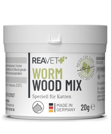 Reavet worm herb powder 20g cat second with worm cure after worm infestation for all cats no anthelminthic natural recipe with saponins & bitter substances