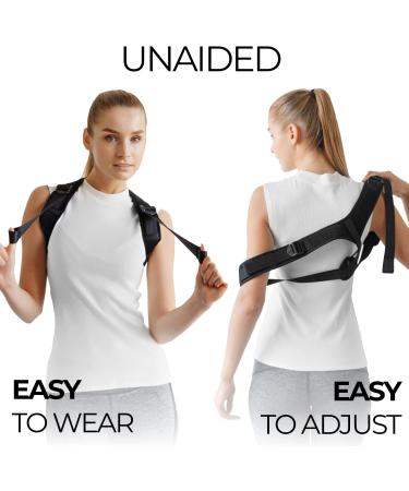 Adjustable Posture Corrector for Women & Men - Figure 8 Clavicle Brace - Black APC-009 - Buy Online on GoSupps.com
