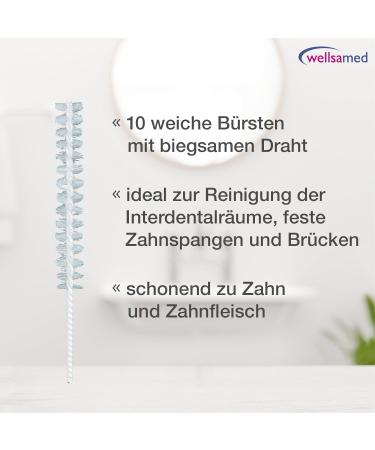 Wellsamed Wellsabrush Interdental Brushes Refill Pack - 4S 0.4mm 10 Pieces - White | International Shipping Available - Buy Online on GoSupps.com