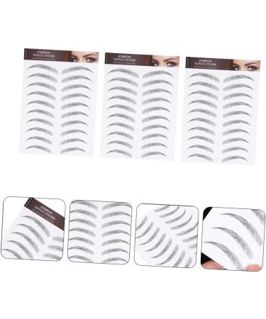 Beavorty 6 Sheets Waterproof Eyebrow Stickers Temporary Eyebrow Hair- Transfer Stickers Man Eyebrow Trimming 21x15cmx2pcs Blackx2pcs - Buy Online on GoSupps.com
