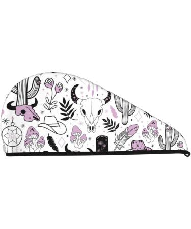 Super Absorbent Cowboy Microfiber Hair Towel Wrap for Women - Quick Dry Coral Velvet for Long Curly & Thick Hair - Buy Online on GoSupps.com