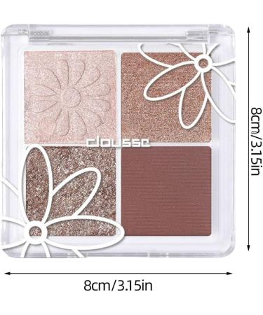 Eye Shadow Makeup Palette - Classic 4 Colors Pigmented Matte and Shimmer Eye Shadow Palette Matte and Shimmer Pigmented Blending Eye Shadow Pallet Natural Velvet Texture Eye Shadow Makeup/l 01 - Buy Online on GoSupps.com