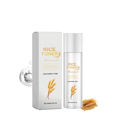 Crsetmyth Rice Pure Essential Toner 120ml Moisture Removing Milk Toner Natural Rice Face Toner Glow Toner Facial Pore Refining Facial Toner for Dry Skin Repair Sie Die Hautbarrie