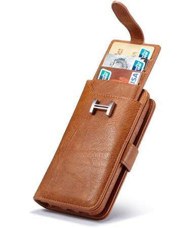 Jennyfly iPhone XS Max Wallet Case - PU Leather Hand Strap Card Slots - Brown - 2018 - Buy Online on GoSupps.com