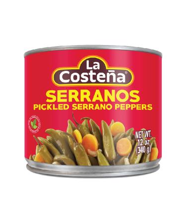 La Costea Serrano Peppers, 12 Ounce Can (Pack of 12) 12 Ounce (Pack of 12)