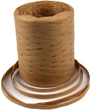 218 Yards Christmas Raffia Paper Craft Ribbon Twine for Festival Gifts DIY Decoration - Kraft Paper Color - Buy Online on GoSupps.com