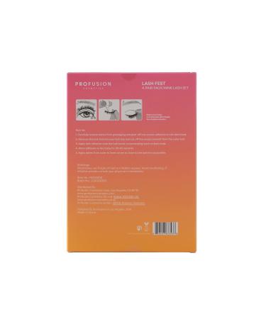 Profusion Cosmetics It s a Vibe Lash Fest - 4-Pair Faux Mink Lash Set for Ultimate Festival Glam | Lightweight & Comfortable for All Eye Shapes - Buy Online on GoSupps.com
