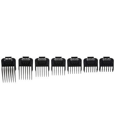 Andis 01380 7pc Snap-On Comb Set for MBA, ML, and SM Model Trimmers - Black - Buy Online on GoSupps.com