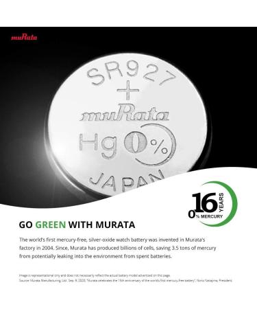 Murata 371 Battery SR920SW - 1.55V Silver Oxide Watch Button Cell (100 Pack) - International Shipping Available - Buy Online on GoSupps.com