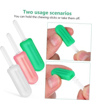 Minkissy Silicone Chewing Monks - 12 Pack Adult Braces Accessories with Handle | Toothing Gum & Aligners - Buy Online on GoSupps.com