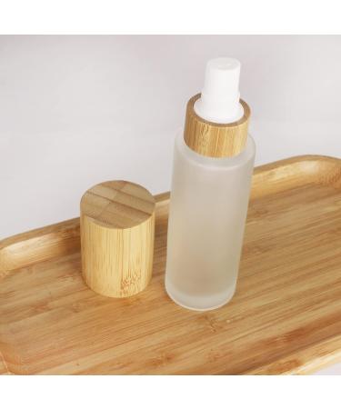 Cosidea 6-Pack 60ml Glass Spray Bottles with Bamboo Lid | Fine Mist Pumps for Perfume & Toner | Eco-Friendly Containers for Toiletries - Buy Online on GoSupps.com