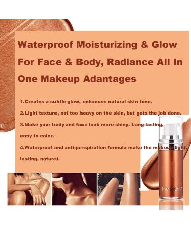 Halloween Body Luminizer Liquid Highlight Cream - Golden Brown | Waterproof & Moisturizing Face & Body Makeup - Buy Online on GoSupps.com
