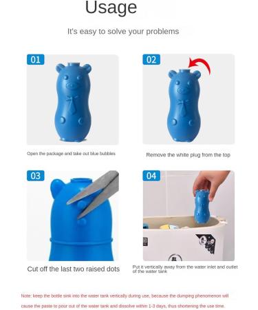 Automatic toilet cleaner - bathroom toilet water tank cleaner bottled long-lasting toilet cleaner toilet automatic release toilet cleaner - Buy Online on GoSupps.com