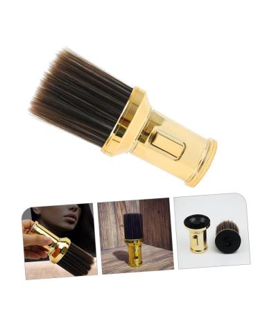 Minkissy Retractable Hairdressing Brush & Shaving Brush - Dual Use Body & Face Powder Brush for Men - Golden 13.5x6 cm - Buy Online on GoSupps.com