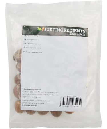 JustIngredients Essentials Nutmeg 100g - Premium Quality Spice for Baking and Cooking - Buy Online on GoSupps.com