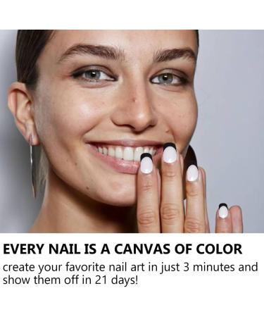 Semi Cured Gel Nails Stickers Full Wrap Nails Polish Strips French Style Gel Nail Strips Gradient Nail Wraps for Women JK333 - Buy Online on GoSupps.com