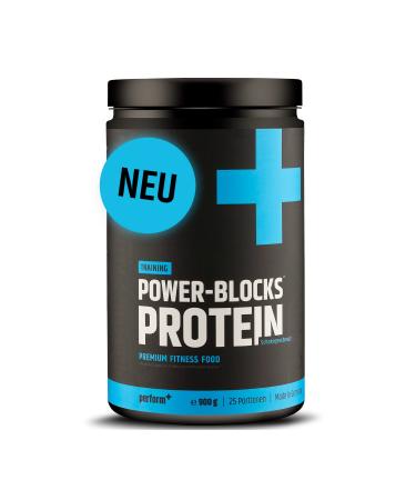 Perform+ |Power blocks protein chocolate |900g Micellar casein protein powder |Protein powder |Impacting Supplement |Made in Germany