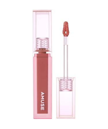 AMUSE OFFICIAL DEW TINT AMUSE, Genuine Product, Korean Cosmetic, Makeup, Lipstick, Tint, Glossy, Vegan (06 FIG DEW)